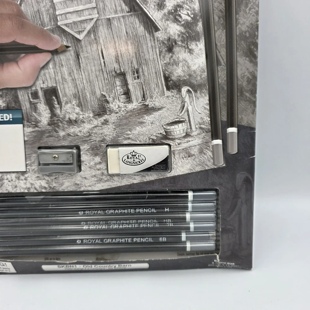 New Royal Langnickel Sketching Made Easy Kit 8.75 x 11.3 SKBN1 Old Country Barn